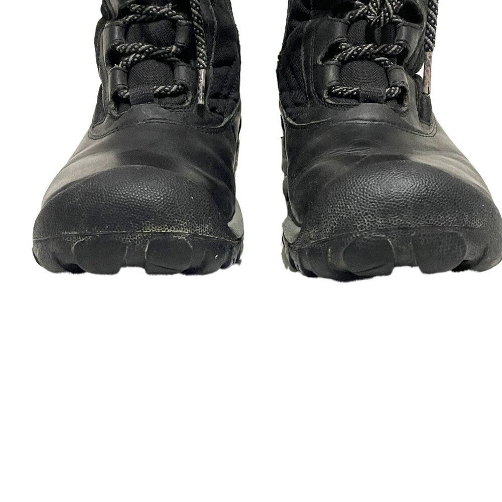 KEEN Hoodoo III Boots 6 Black Leather Waterproof Winter Fur Lace Up Insulated - Picture 9 of 15
